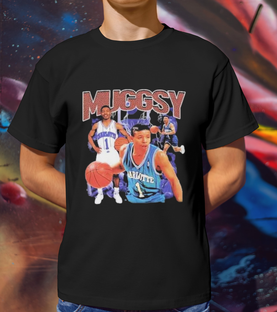 Muggsy Bogues Charlotte Basketball Legend T-Shirt