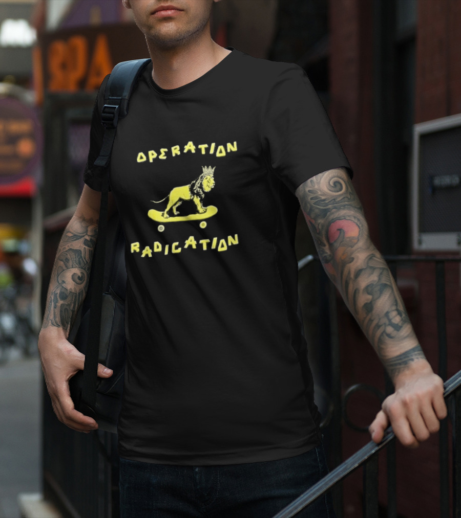 Stussy Operation Radication Lion Skateboard Crown T-Shirt