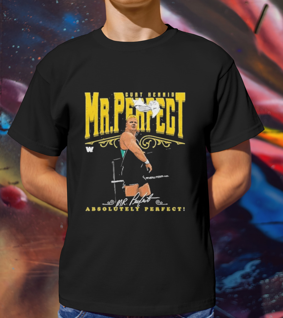 Curt Hennig Mr. Perfect Absolutely Perfect Wrestling T-Shirt