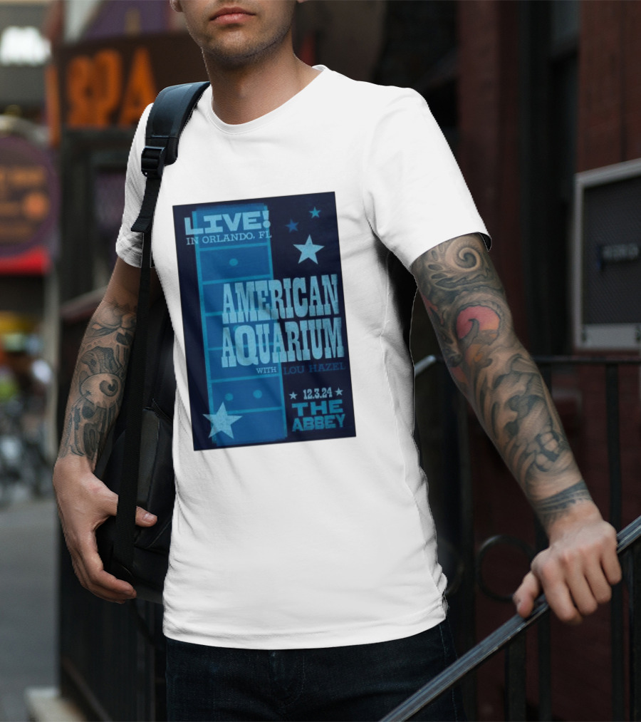 LIVE American Aquarium With Lou Hazel The Abbey Orlando FL 12.3.24 T-Shirt