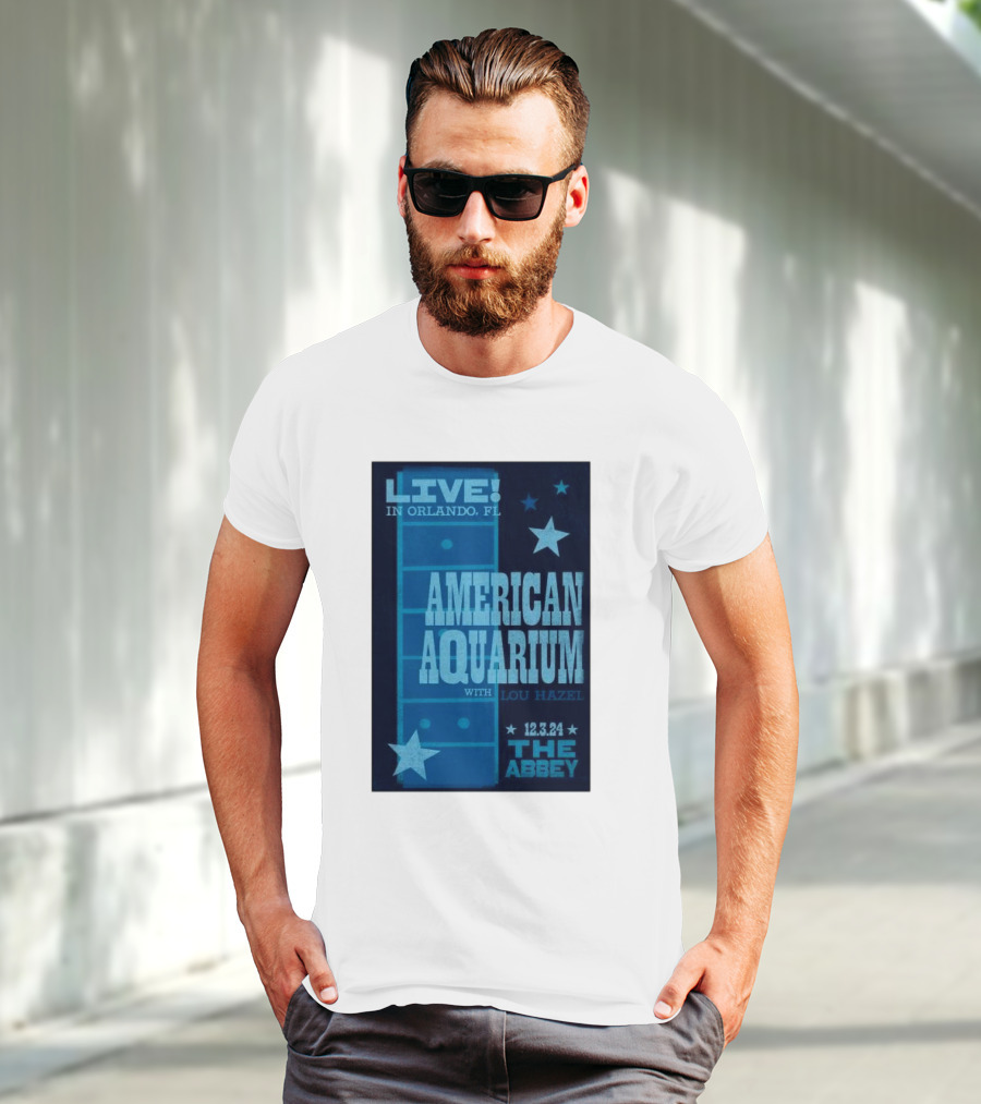 LIVE American Aquarium With Lou Hazel The Abbey Orlando FL 12.3.24 T-Shirt