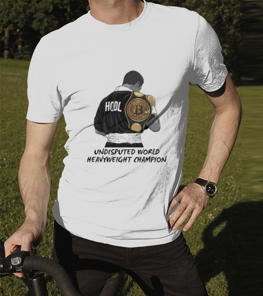 HODL Undisputed World Heavyweight Champion Bitcoin T-Shirt