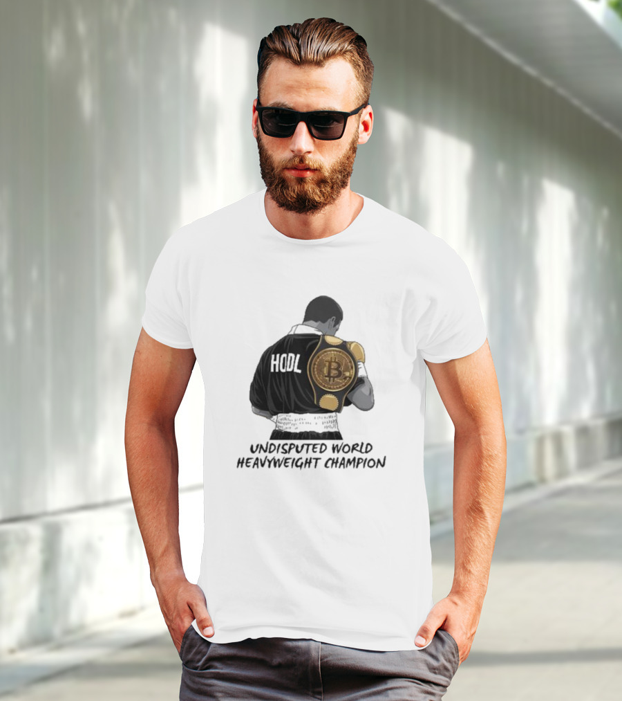 HODL Undisputed World Heavyweight Champion Bitcoin T-Shirt