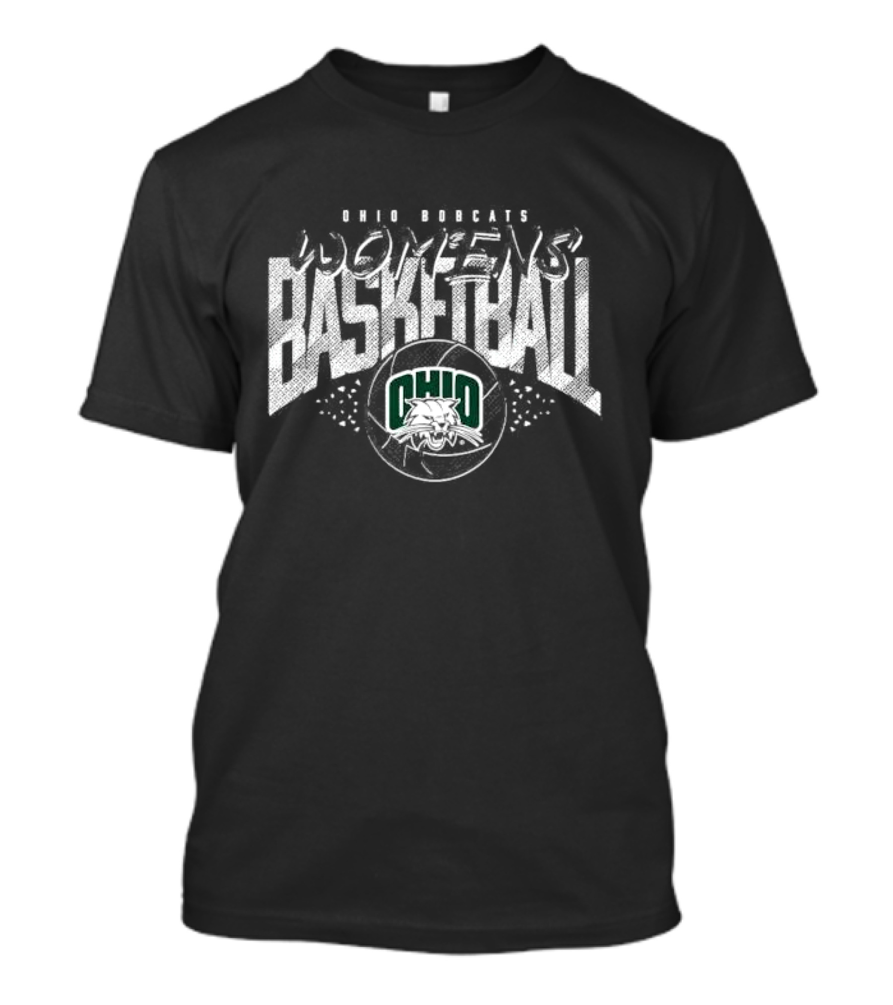 Ohio Bobcats Women's Basketball Green T-Shirt