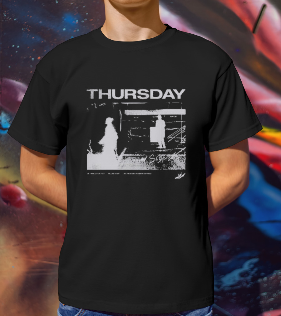 Thursday Subway Ghostly Figures In Transit T-Shirt