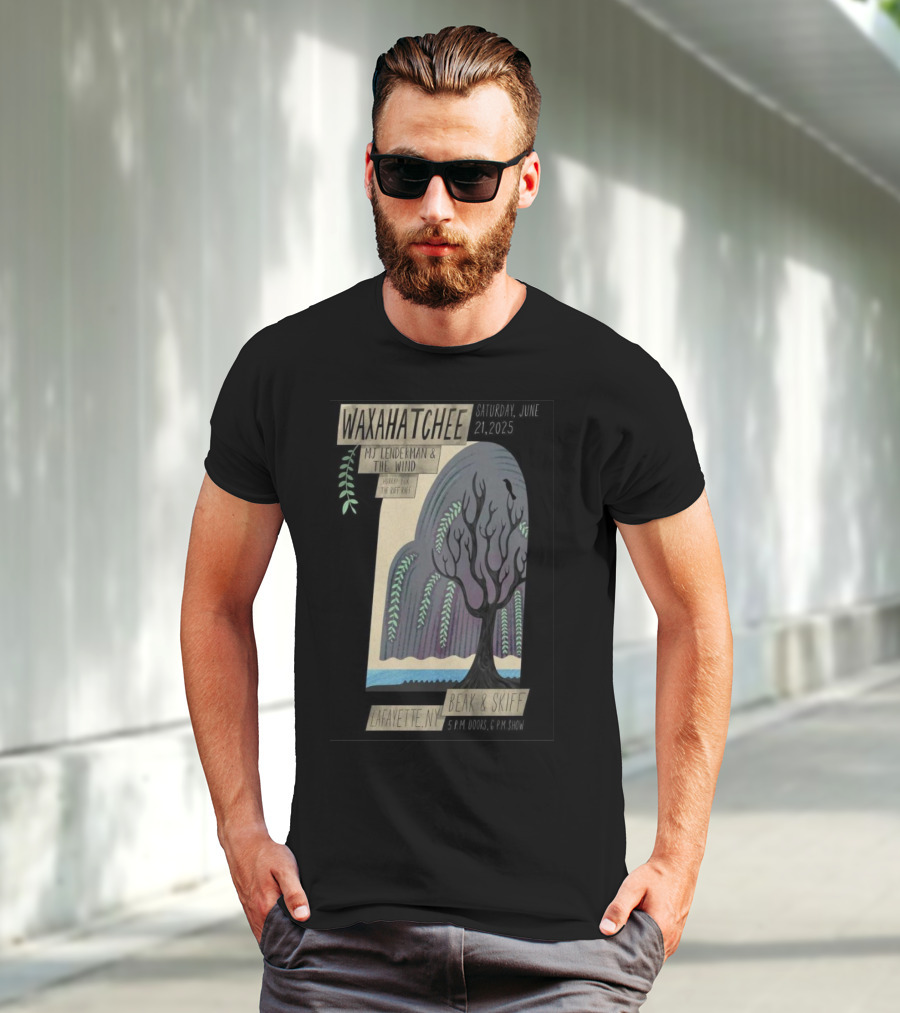 Waxahatchee June 21 2025 MJ Lenderman And The Wind LaFayette NY Beak And Skiff Apple Orchards Tour T-Shirt