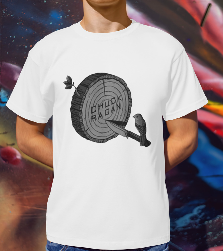 Chuck Ragan Tree Rings Knife Bird T-Shirt