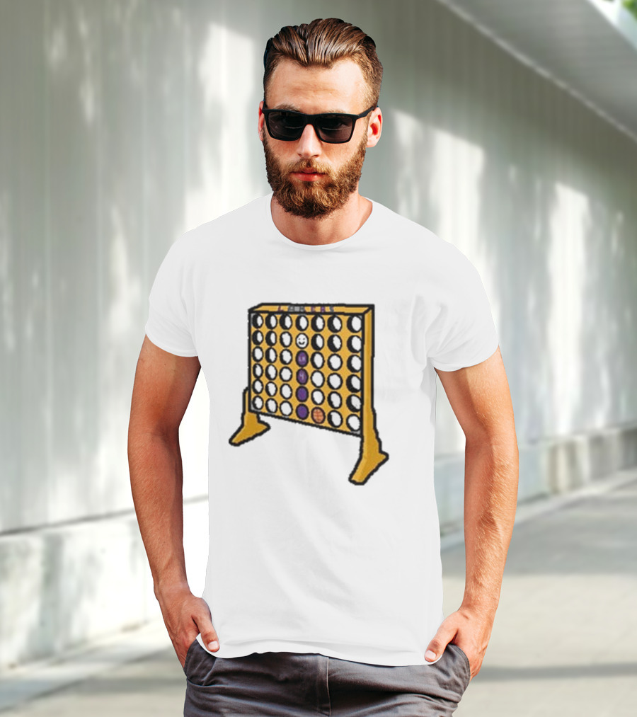 Knecht Four Purple Yellow Basketball Emoji T-Shirt