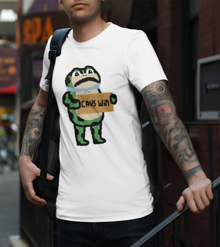 Cavs Win Victory Frog Pixel T-Shirt