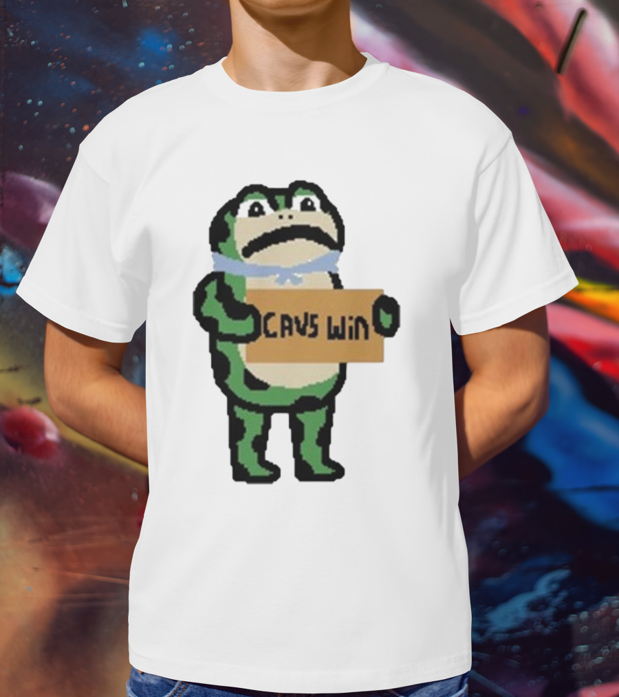 Cavs Win Victory Frog Pixel T-Shirt