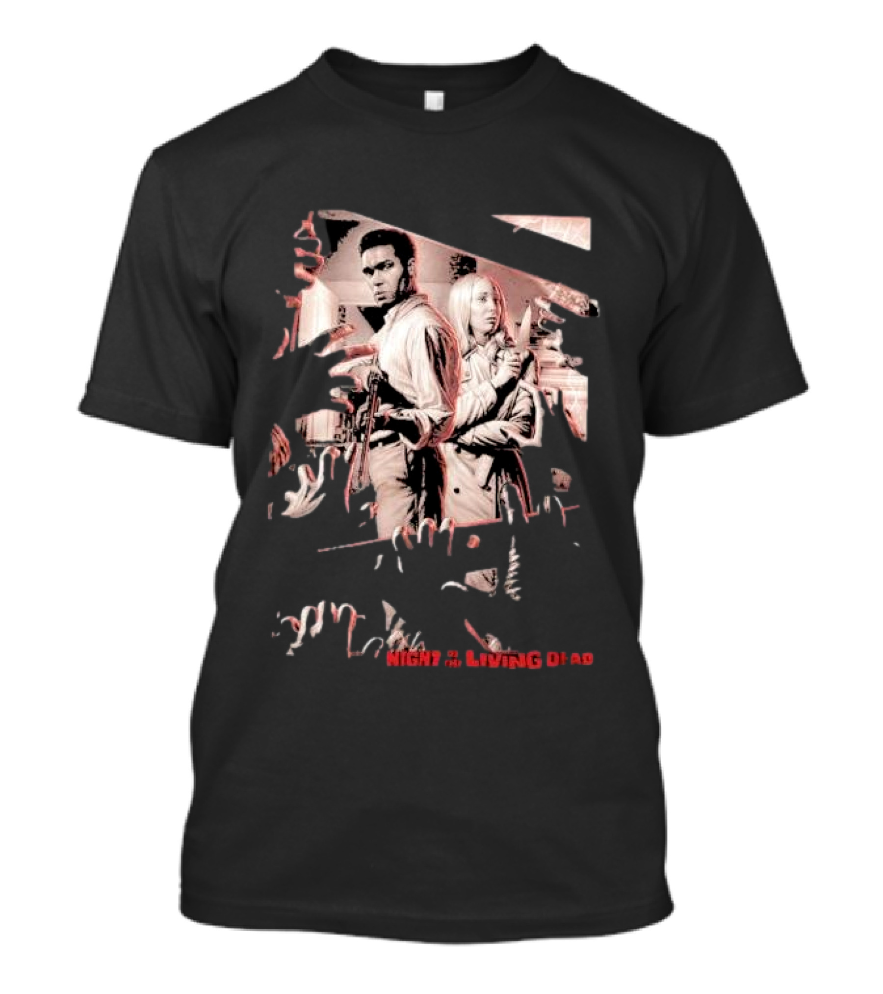 Night Of The Living Dead Bar The Doors Zombie Survival Scene T-Shirt