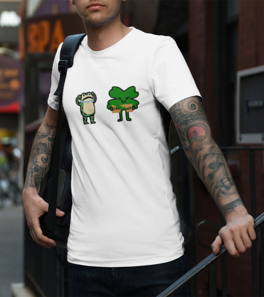 Celtics Take Down The Cavs Cavs Win Frog And Clover NBA Paint T-Shirt