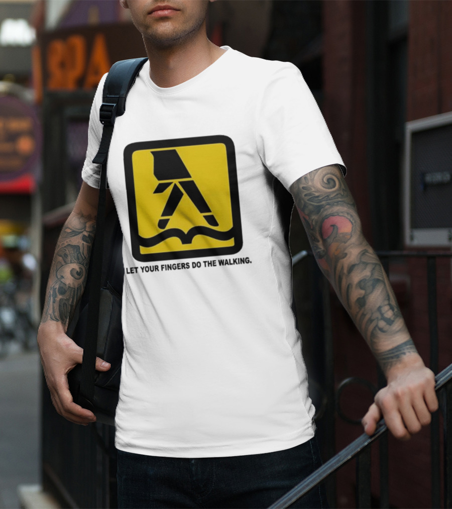 Yellow Pages Let Your Fingers Do The Walking Iconic T-Shirt