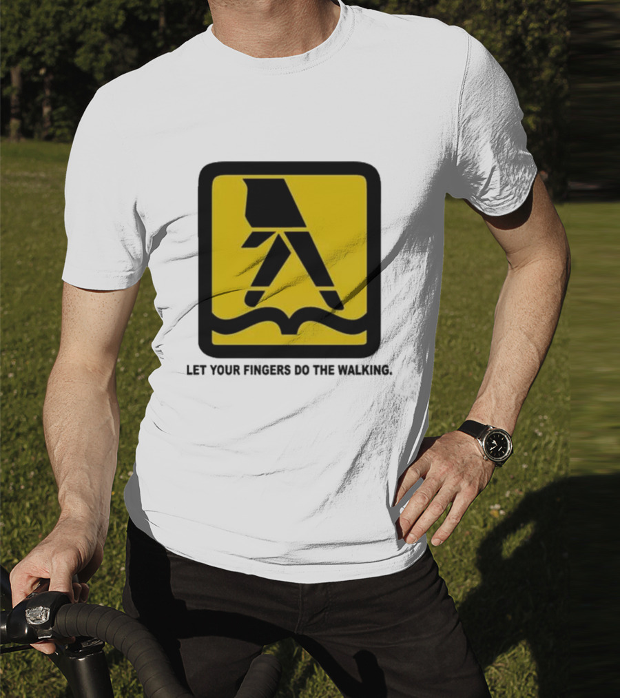 Yellow Pages Let Your Fingers Do The Walking Iconic T-Shirt