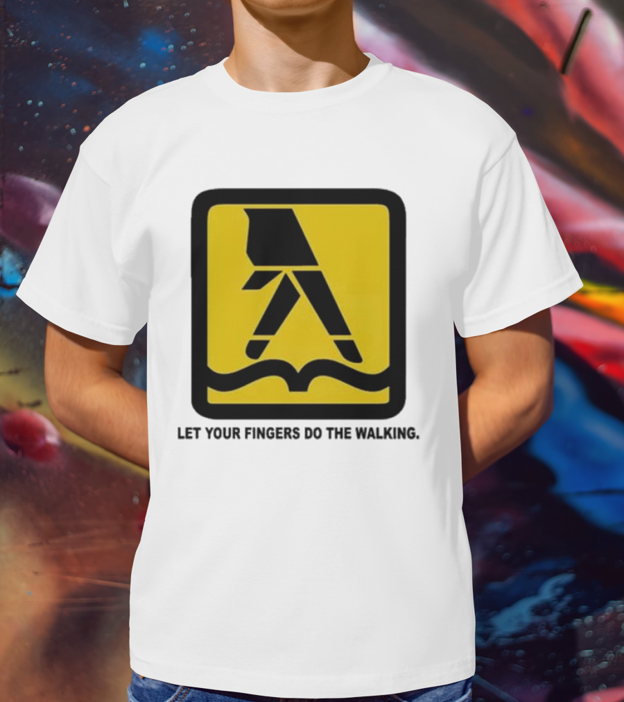 Yellow Pages Let Your Fingers Do The Walking Iconic T-Shirt