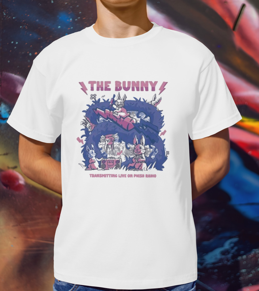 The Bunny Transmitting Live On Phish Radio Navy Broadcast Scene T-Shirt