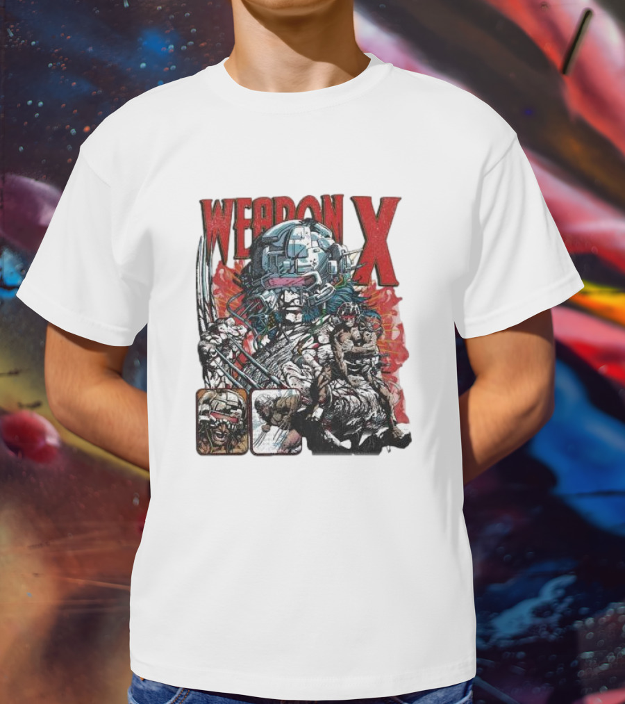 Weapon X Vintage Comic Style Artwork Claw Character T-Shirt