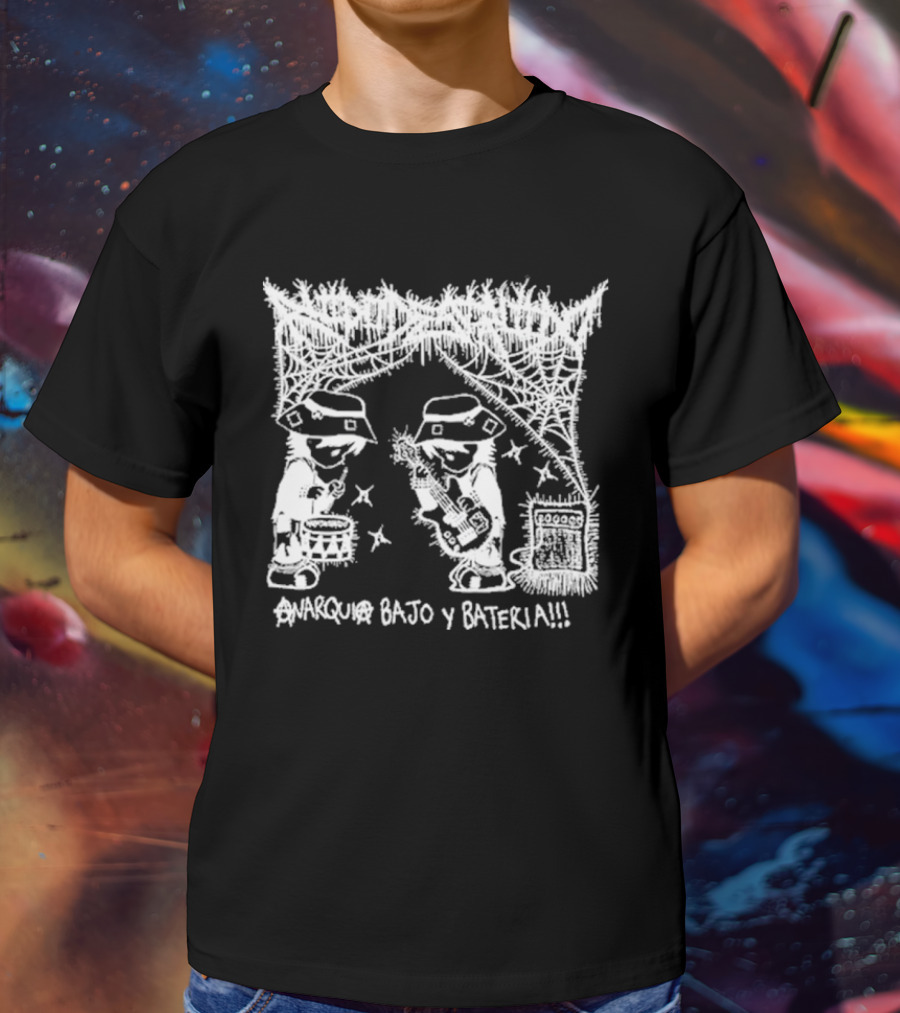 Ruido Destruido Anarquía Bajo Y Bateria Anarquía Bajo Y Batería T-Shirt