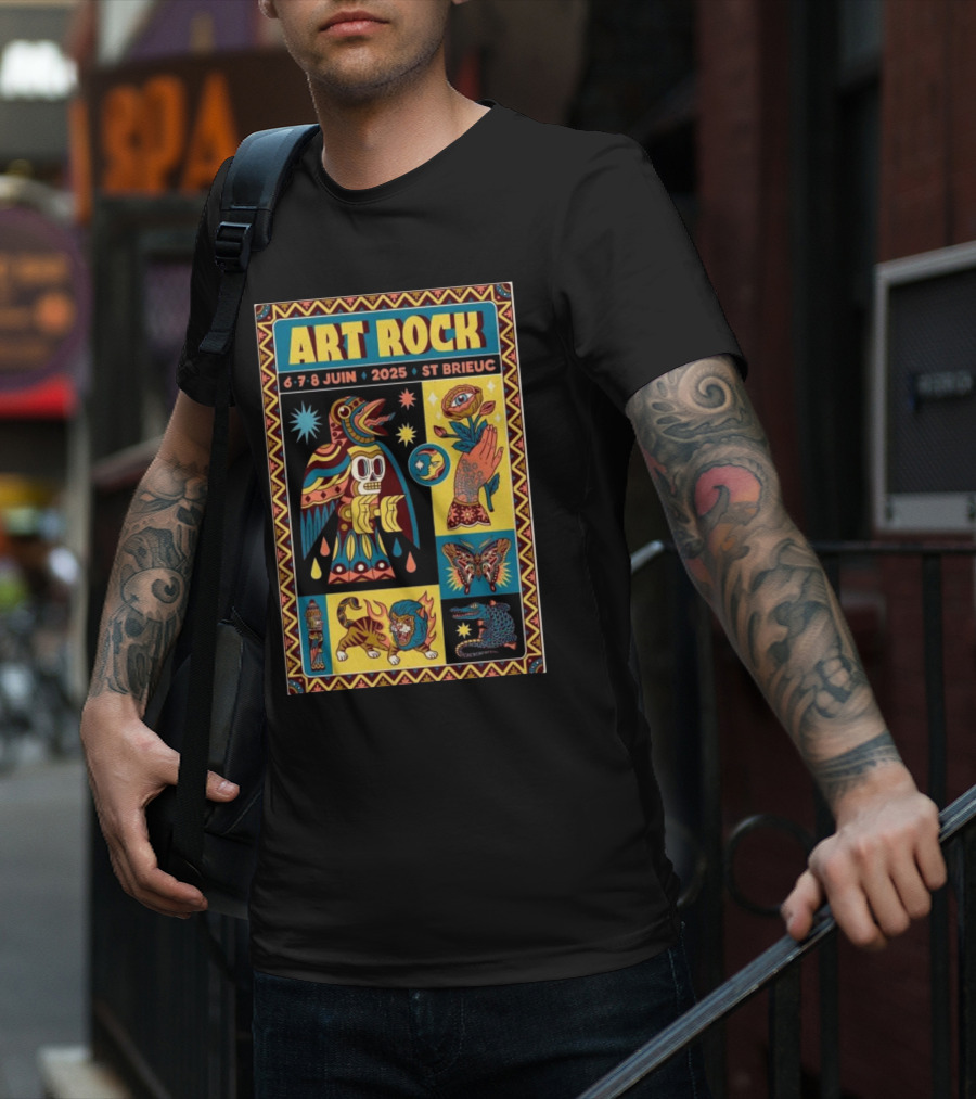 Art Rock Festival 2025 St Brieuc June 6-8 Bretagne France T-Shirt
