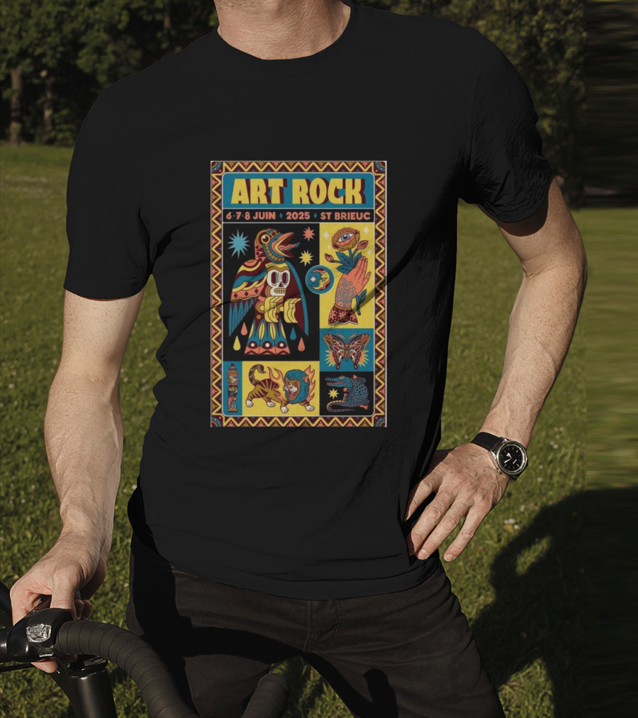 Art Rock Festival 2025 St Brieuc June 6-8 Bretagne France T-Shirt