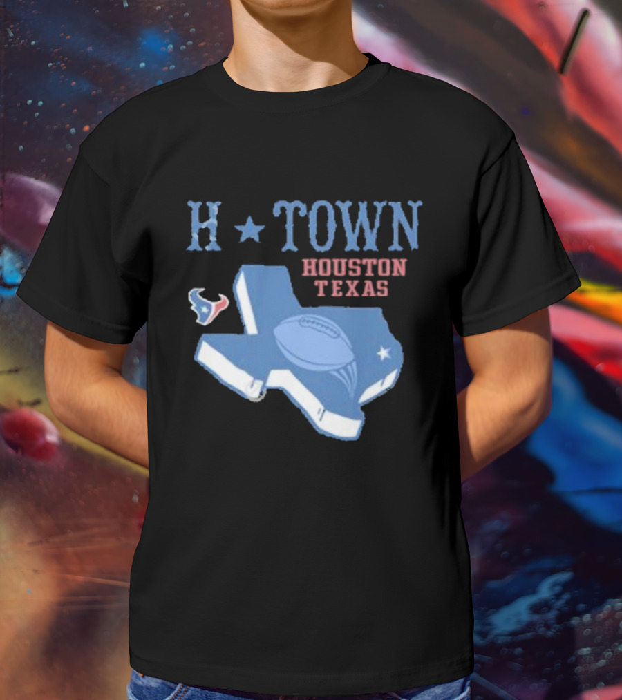 H-Town Houston Texas Football Texans T-Shirt