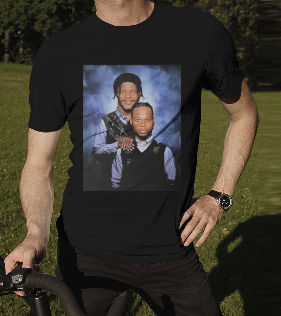 Lamar Jackson And Derrick Henry Step Brothers Movie Parody Baltimore Ravens T-Shirt