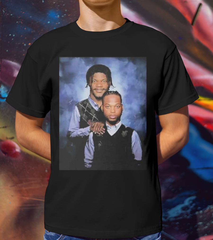 Lamar Jackson And Derrick Henry Step Brothers Movie Parody Baltimore Ravens T-Shirt