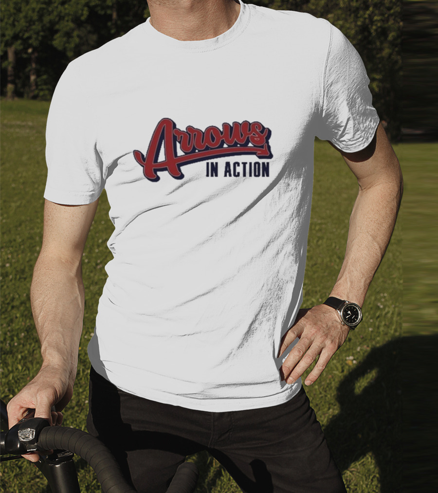 Arrows In Action Vintage Athletic Script T-Shirt