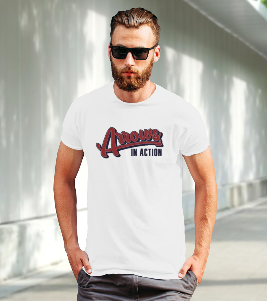 Arrows In Action Vintage Athletic Script T-Shirt