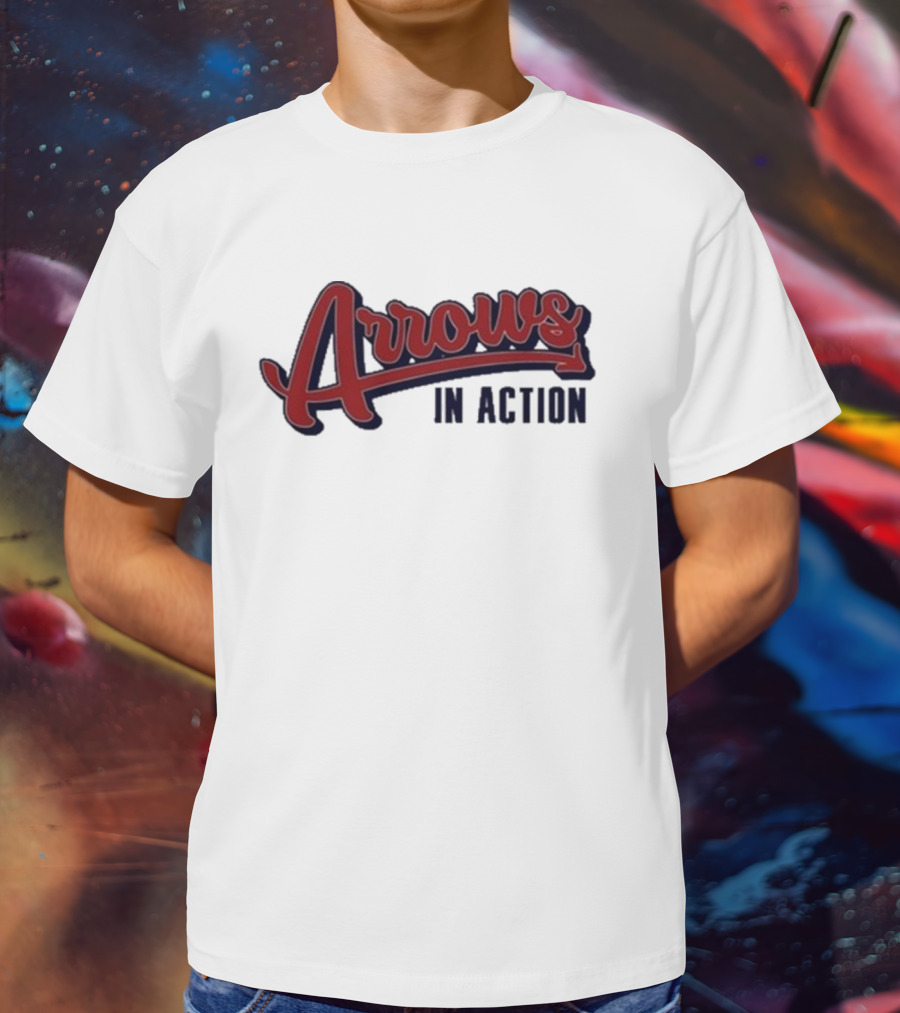 Arrows In Action Vintage Athletic Script T-Shirt