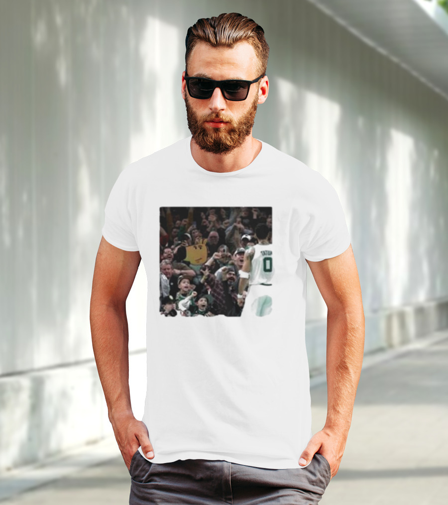 Chill Guy Dog Celtic Boston Tatum 0 Fan Crowd T-Shirt