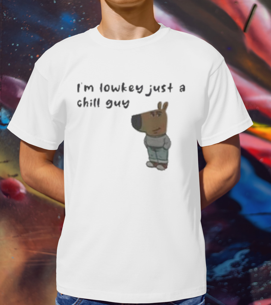 Chill Guy Dog I'm Lowkey Just A Chill Guy Animal Crossing Inspired Character T-Shirt