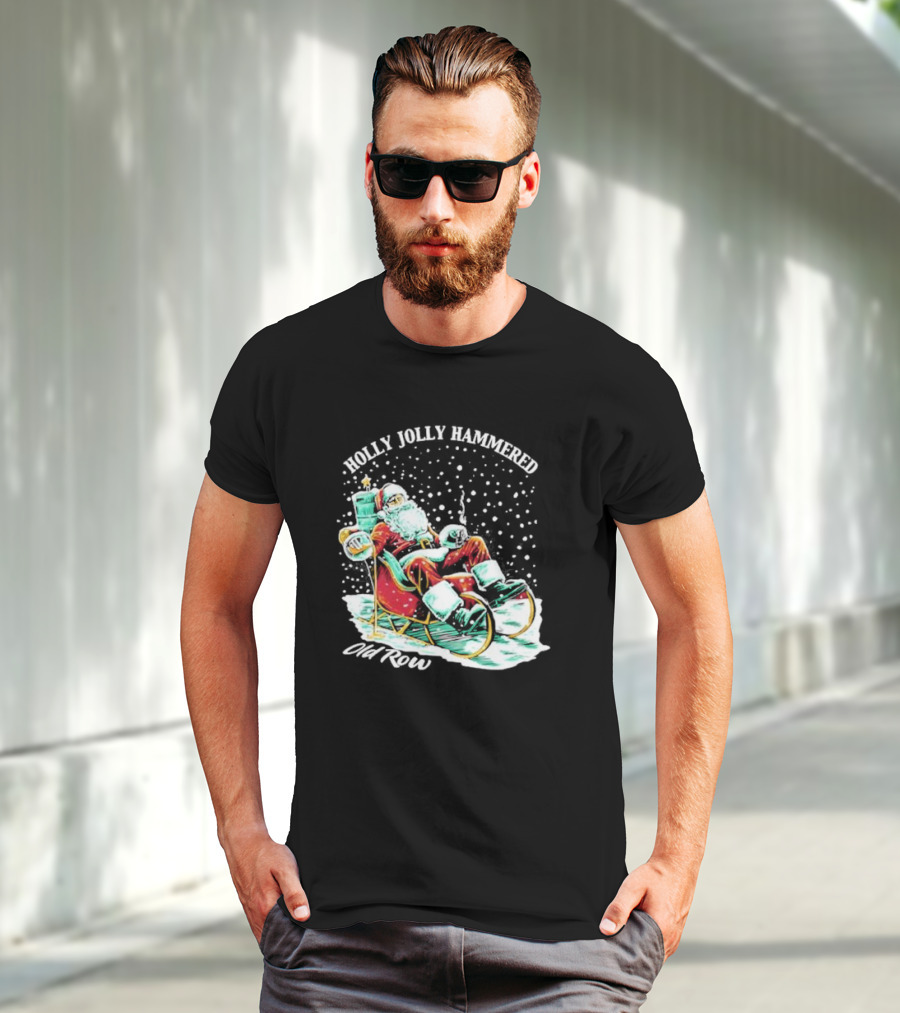 Holly Jolly Hammered Santa Old Row T-Shirt