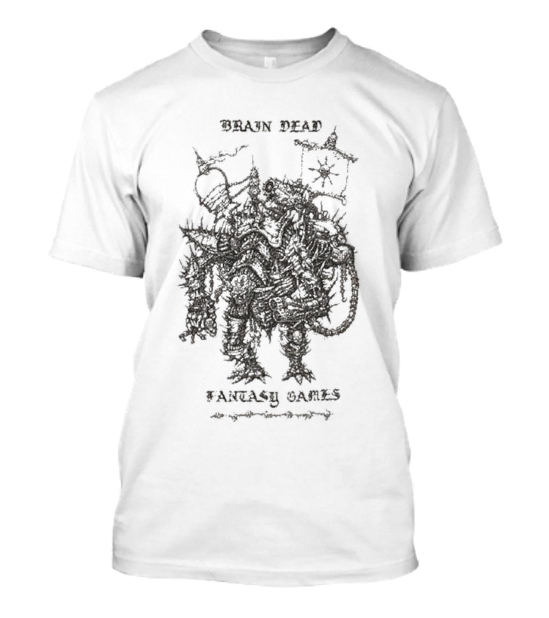 Brain Dead Bio Mechanical Overlord Fantasy Games T-Shirt