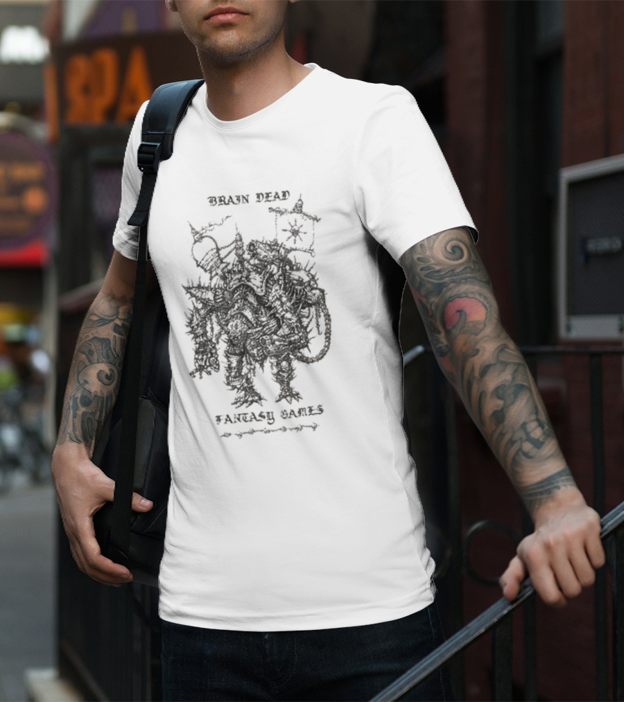 Brain Dead Bio Mechanical Overlord Fantasy Games T-Shirt