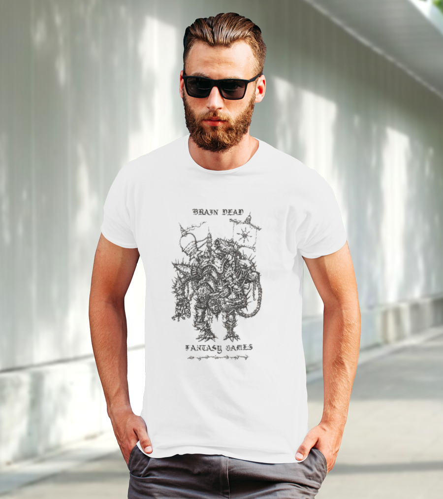 Brain Dead Bio Mechanical Overlord Fantasy Games T-Shirt