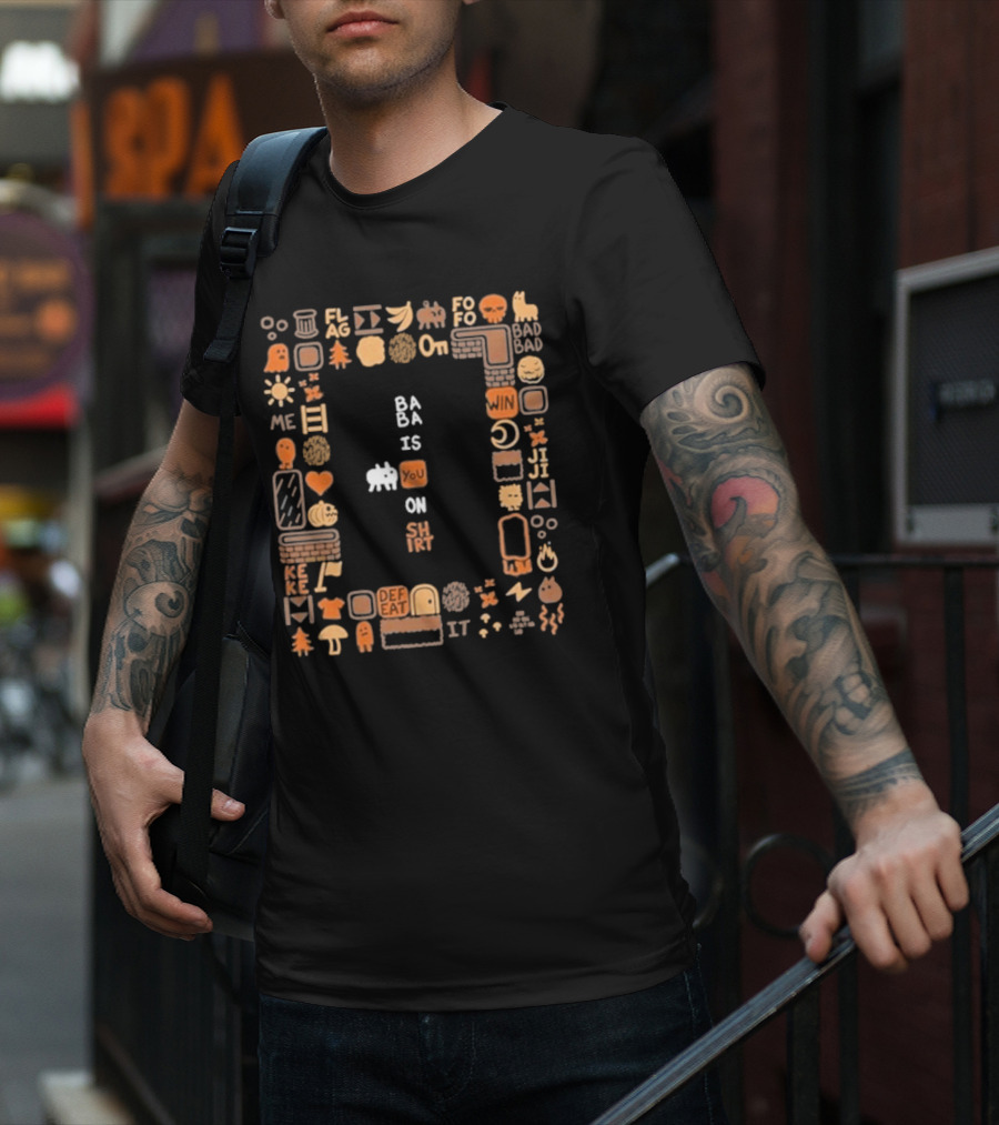 Ba Ba Is You On Shirt Iconic Game Elements T-Shirt