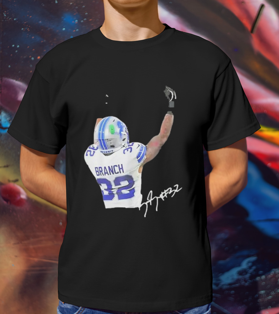 Lions Branch 32 Middle Finger Gesture T-Shirt