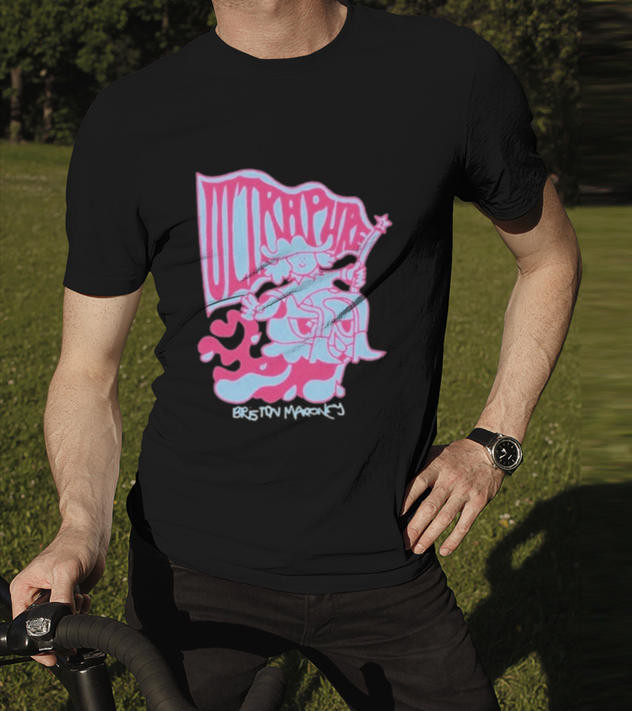 Briston Maroney Ultrapure Pink And Blue Caricature T-Shirt