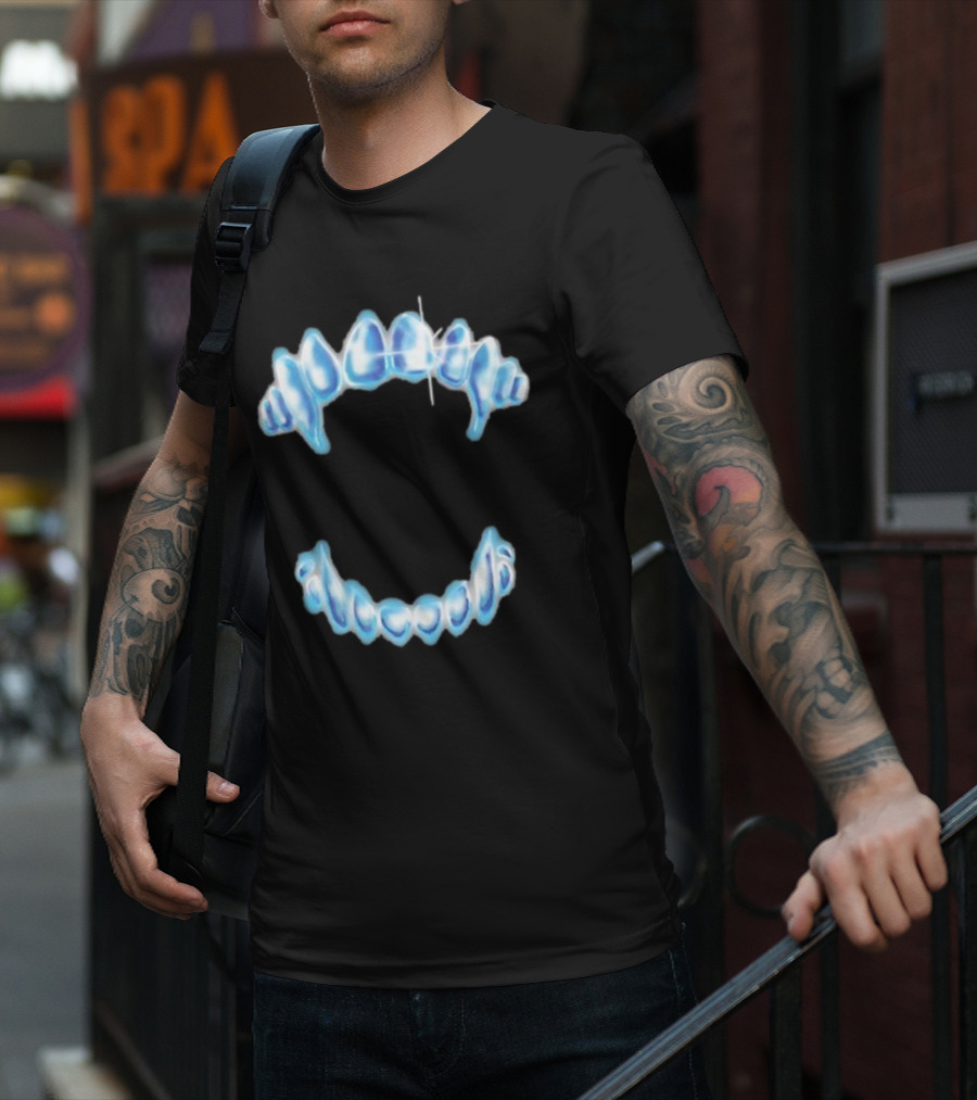 Dom Dolla Cave Fangs Blue Ice Grillz T-Shirt