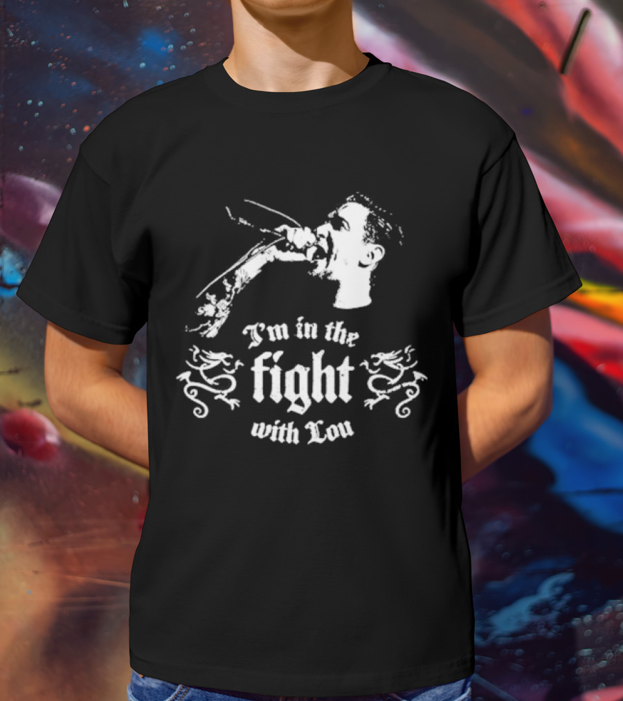 I'm In The Fight With Lou A Benefit Concert For Lou Koller Sick Of It All Nov 23 Irving Plaza NYC I'm In The Fight With Lou Microphone T-Shirt