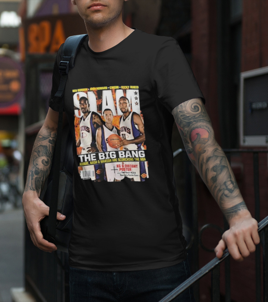 SLAM Magazine: The Big Bang Amare Nash And Marion Scorching The NBA T-Shirt