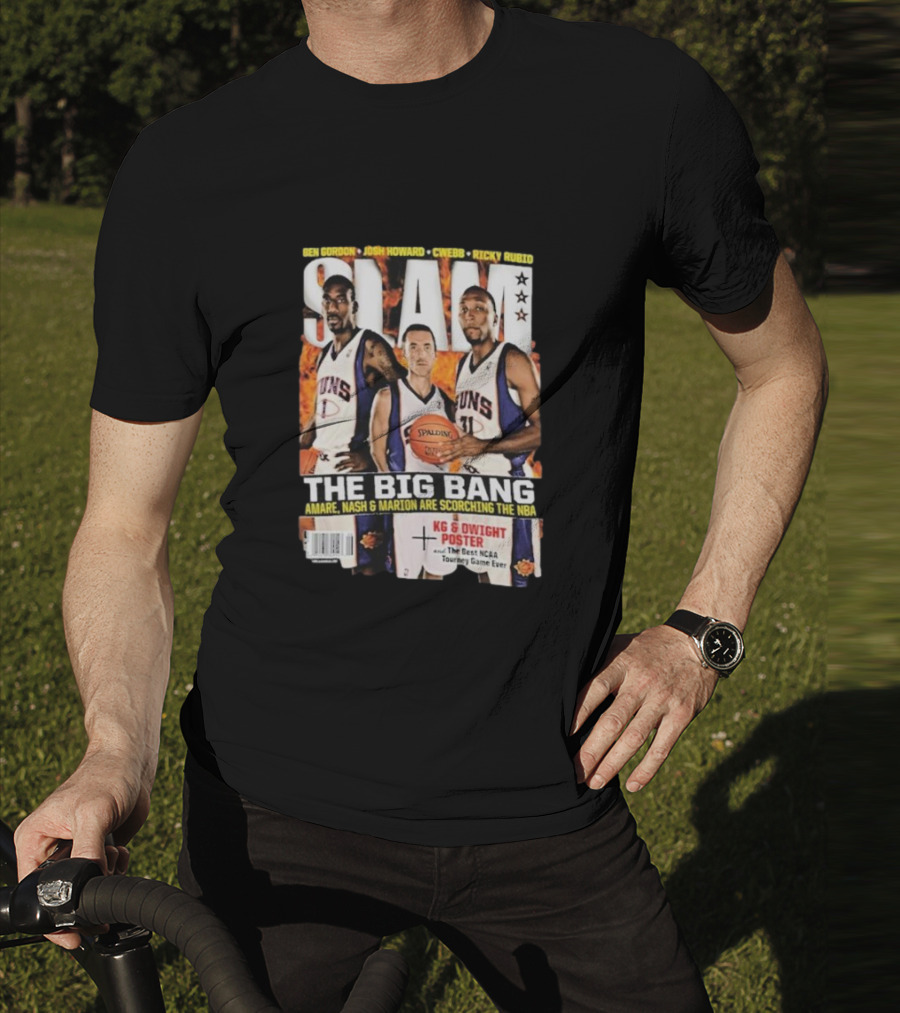 SLAM Magazine: The Big Bang Amare Nash And Marion Scorching The NBA T-Shirt