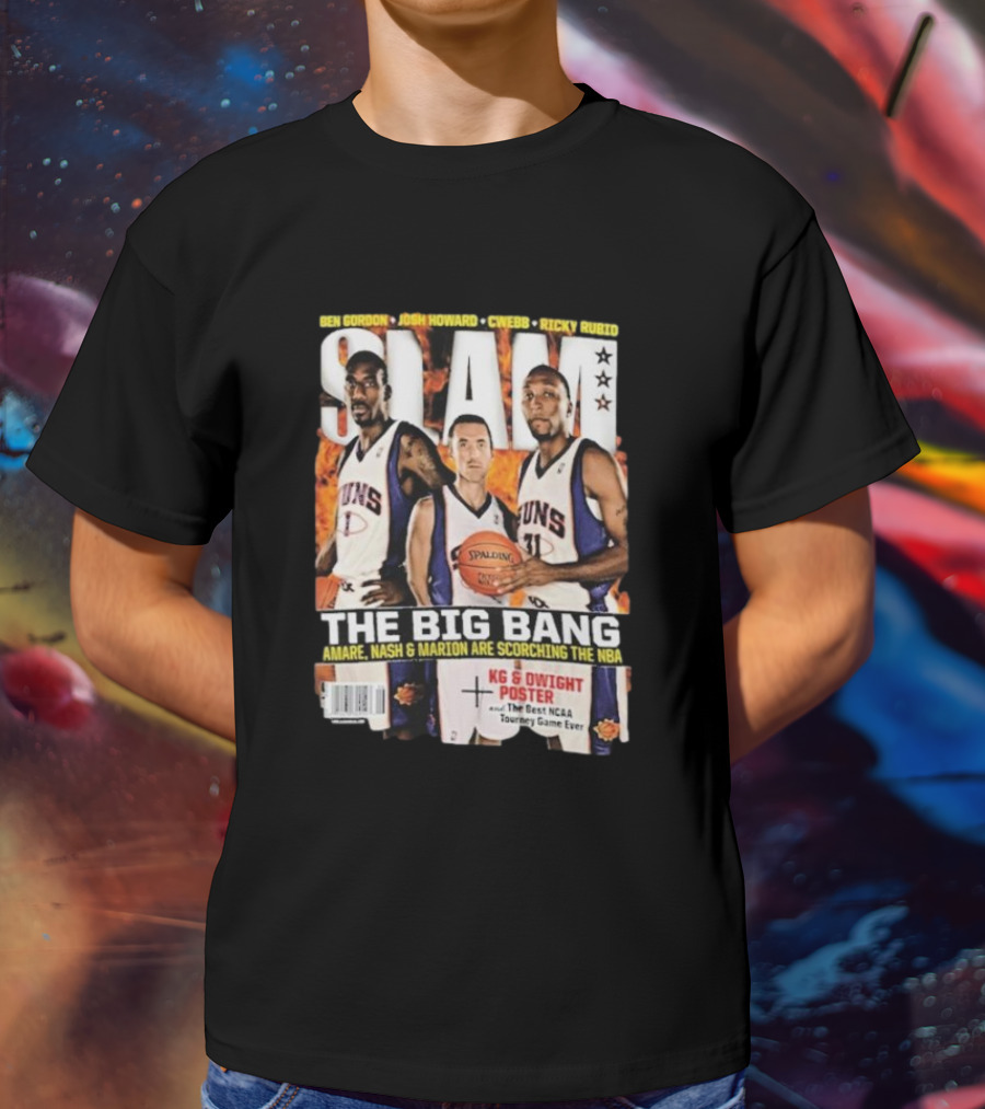 SLAM Magazine: The Big Bang Amare Nash And Marion Scorching The NBA T-Shirt