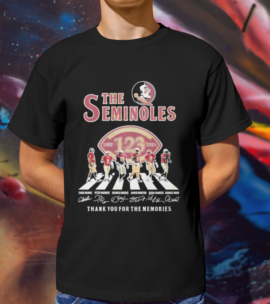 The Seminoles Florida State 1902-2025 Thank You For The Memories 123 T-Shirt