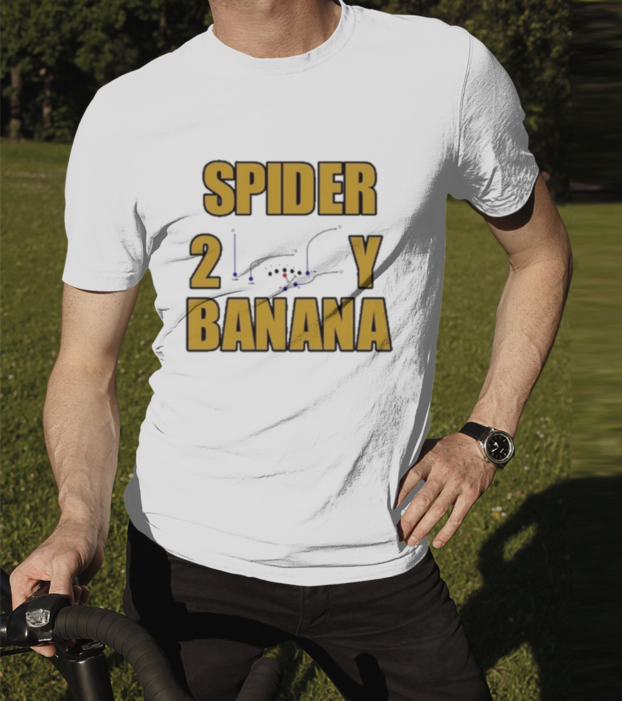 Jon Gruden Spider 2 Y Banana Football Play Diagram T-Shirt