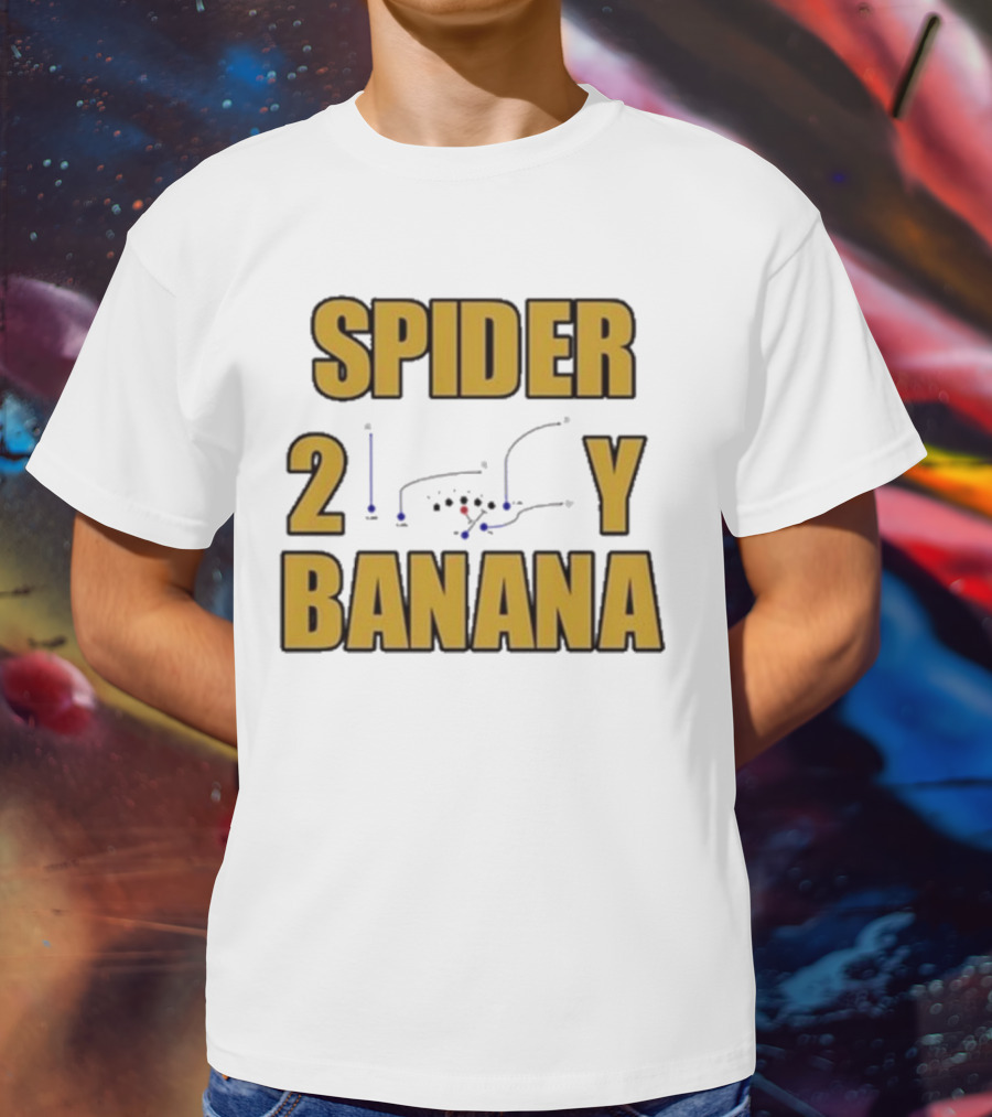 Jon Gruden Spider 2 Y Banana Football Play Diagram T-Shirt