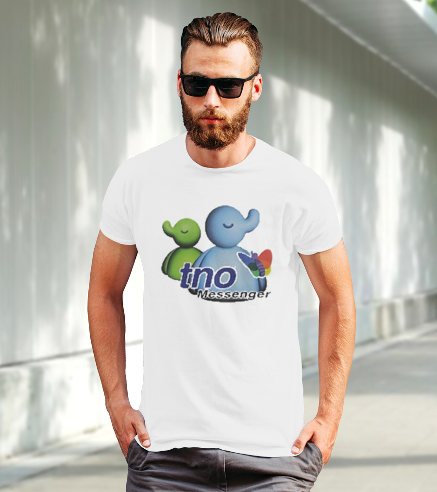 TNO Messenger Cute Elephant Avatars With Colorful Butterfly T-Shirt