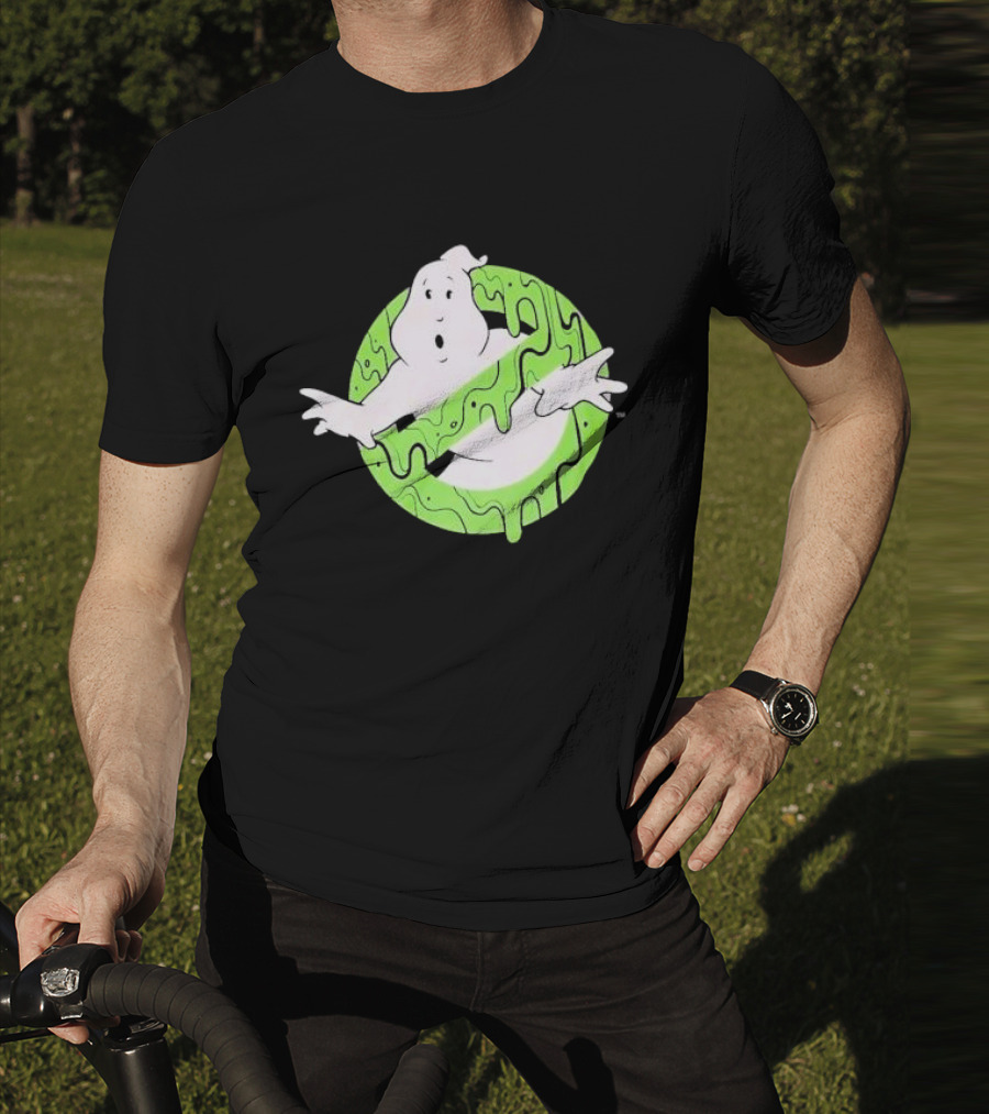 Ghostbusters Slime Logo Green Kids T-Shirt