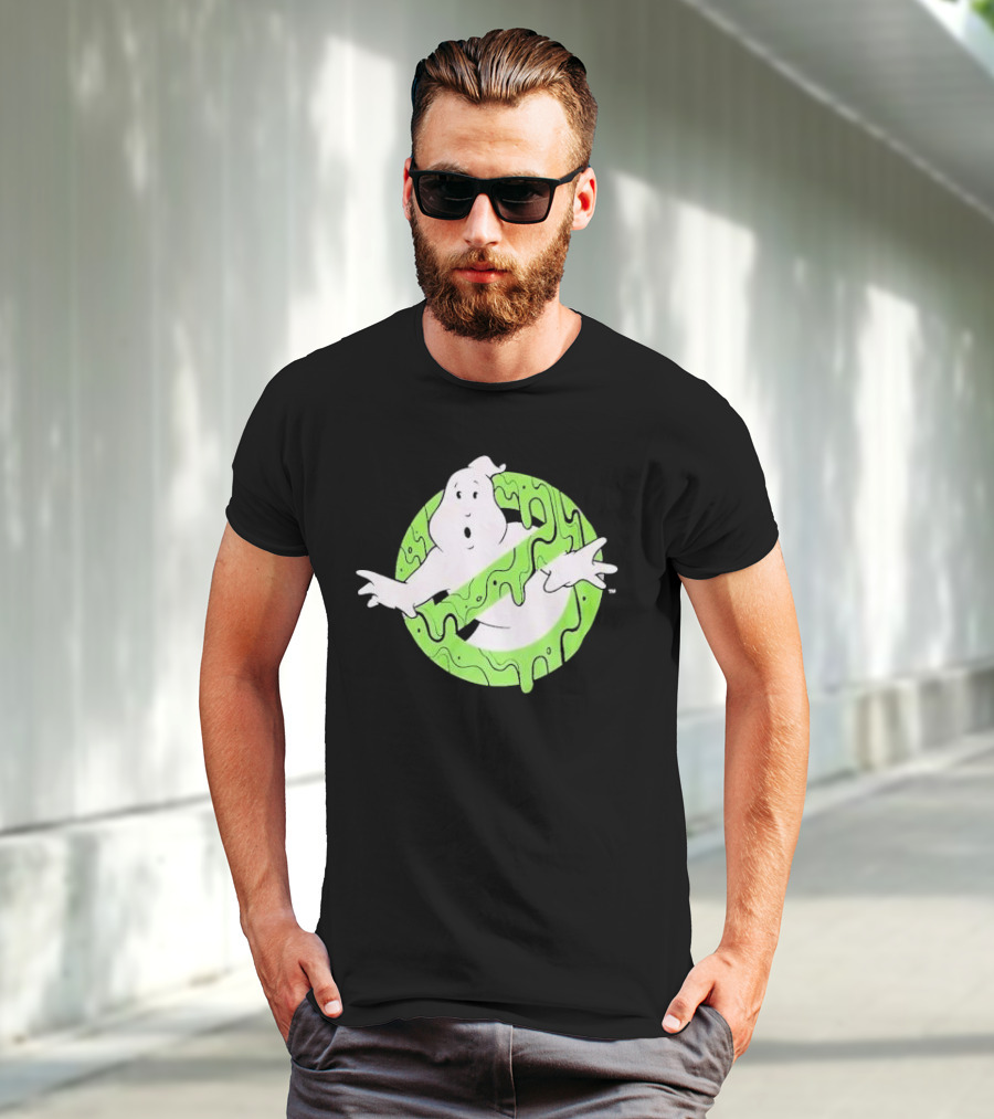 Ghostbusters Slime Logo Green Kids T-Shirt
